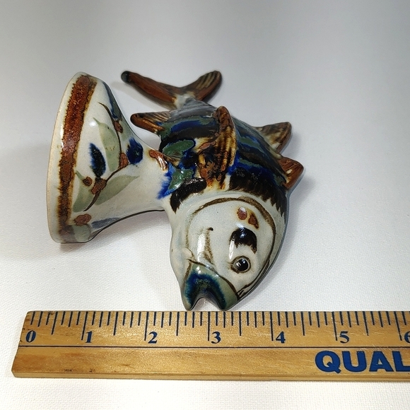 Ken Edwards 8in Vintage Large  Long Leaping Fish Sculpture - Picture 11 of 15